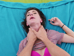 素人, ベッドルーム, フェラチオ, 茶髪の, イく瞬間, 顔射, ハードコア