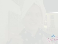 Blondína, Priateľka, Masturbácia, Piercing, Z pohľadu účastníka, Pička, Vyholené, Kozičky