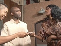 Vignette of Nyomi Banxxx giving a blow job to Ethan Hunt