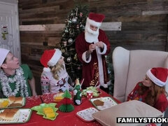 Kinky StepFamily Foursome Fuck Fest During the Holidays