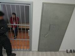 LAW4k. Dirty sexual services for two guards help babe
