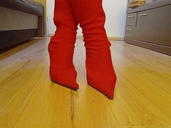 Amateur, Fetichismo travestista, Fetiche, Tacones, Casero, Polaco, Realidad, Solo