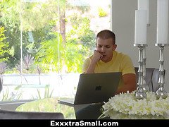Alex More's petite frame takes a hard anal pounding in ExxtraSmall - Team Skeet's Small Tits Get In The Way!