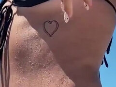 18 éves, Amatőr, Strand, Fürdő ruha, Tini