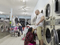 Pervs On Patrol - Spic Gets Facial In Laundromat 1 - Annika Eve