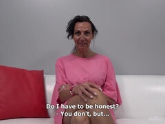 Czech granny Klaudie porn casting