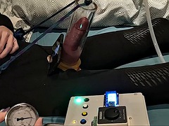 Dynamic Penis Pumping. Automatic cock pump. HomeMade