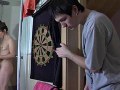 Amateur, Sucer une bite, Brunette brune, Français, Masturbation, Mature, Nénés