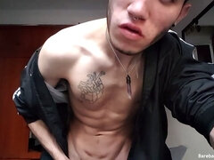 Spermaladung, Schwanz, Handjob