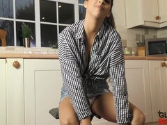 Arsch, Grosse titten, Schwanz, Hd, Nippel, Orgasmus, Solo, Tätowierung