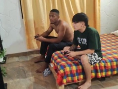 Culo, Negro, Pareja, Enorme, Músculo, Tetas naturales, Cabello corto, Ducha