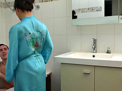 Anal, Baben, Brunett, Sperma shot, Handjobb, Mogen, Milf, Tonåring