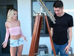 Blondynka, Obciąganie, Ogolona, Chudy, Odpędzanie, Nastolatki, Cycki