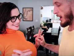 Stor svart kvinne, Stor rumpe, Store pupper, Kukk suging, Brunette, Barmfager, Hardcore, Pupper