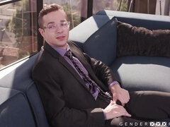 My trans boss busted me jerking off on the toilet