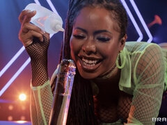 Traseiro, Bebê, Beleza, Negroa, Boquete, Pau, Ébano negroa, Hardcore