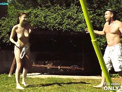 Velike joške, Rjavolaska, Dva para, Hd, Zunaj, Piercing, Muco, Španka