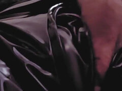 Solo Latex Bunny Big Dick BDSM Fetish Jerk