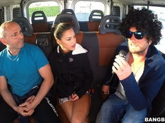 Grosser schwanz, Blasen, Braunhaarige, Auto, Hundestellung, Dürr, Jungendliche (18+), Titten