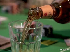 항문, 큰 엉덩이, 큰 음경, 큰 가슴, 흑갈색 머리, 그룹, 다른 인종간의, 스타킹