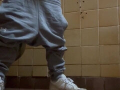 Banheiro, Papai, Gay bicha veado, Masturbação, Público