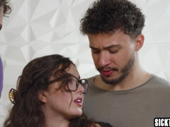 Inviting big arse Leana Lovings double teamed