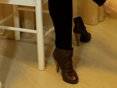 Rubia, Europeo, Pies, Tacones, Lencería, Madres para coger, Natural, Coño