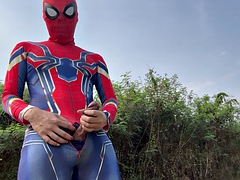 Asian Spiderman at the 2024 Songkran Festival