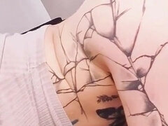 Mignonne, Femelle, Fait maison, Masturbation, Chatte, Solo, Tatouage, Bizarre