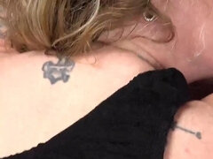 Amerikaner, Stor svart kvinne, Stor rumpe, Kukk suging, Hårete, Hæler, Strømpebukse, Synsvinkel