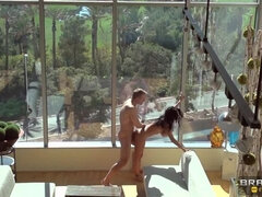 Negroa, Casal, Enorme, Mãe gostosa, Realidade, Tetas, Voyeur, Esposa