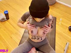 Anal Loving Step Sis Gets CAUGHT Doing Yoga By Her  Gets Her Asshole Stretched