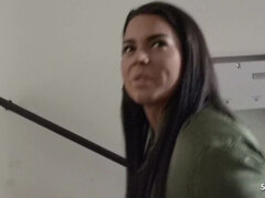 GERMAN SCOUT - BIG HANGING TITTIES TEENAGER CHLOE TALK TO HUMP AT STREET CASTING - Chloe lamour