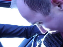 Public Boot Cleaning Slave Earning His Pay