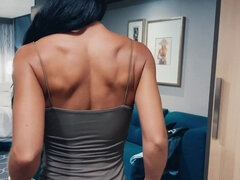 New Masked Sex Scene I Love Showing My Eyes and Being Able to Look at You Guys While I'm Getting Fucked and Sucking Cock Cum Wat