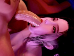 3D Super Hot Asian MILF Naked Her Huge Boobs and Huge Ass Got Fucked so Hard