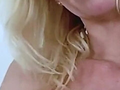 Hot MILF Blonde Solo Sex in Photo Studio