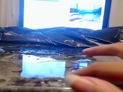 Horny Chrissy Tries to Manage Gaming & Squirting