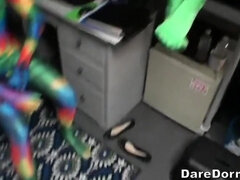 Amatéři, Ložnice, Kuřba, Brunetka, Vysokoškolačka, Stříkání spermatu, Výprask, Pička