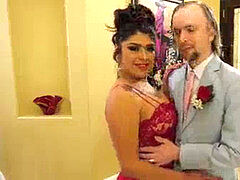 Latina shemale barebacked by her prom rendezvous