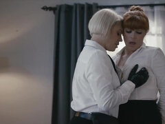 Baben, Stora tuttar, Blondin, Fetisch, Fingering, Slick, Fitta, Rödhårig