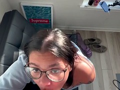 Ερασιτέχνης, Μωρό, Μεγάλος πούτσος, Μεγάλα βυζιά, Πίπα, Σκληρό, Λατίνα, Βυζιά