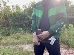 Thai boys, homemade stroke off, massive dick shooting load