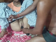 Desi IndianSoni Stepsister Masturbating with Dildo and Cum in Mouth Hardcore