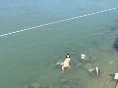 Shameless teen Aiko May Public Nudity In Budapest