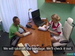 Leie, Blasen, Arzt, Hundestellung, Lecken, Krankenschwester, Uniform, Spanner