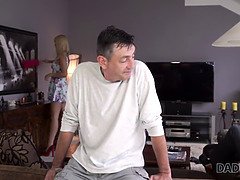 DADDY4K. Step Dad and young girl enjoy anal sex near his...