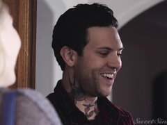 Amerikaans, Grote mammen, Blond, Pijpbeurt, Likken, Doordringend, Kut duiken, Tatoeage