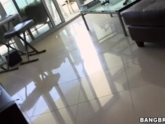 Cute Girl In Glasses By The Pool Picked Up - Ava Taylor