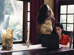 Dziewczyna, Hd, Wielorasowy, Lesbijka, Lizanie, Masaż, Cipka, Nastolatki